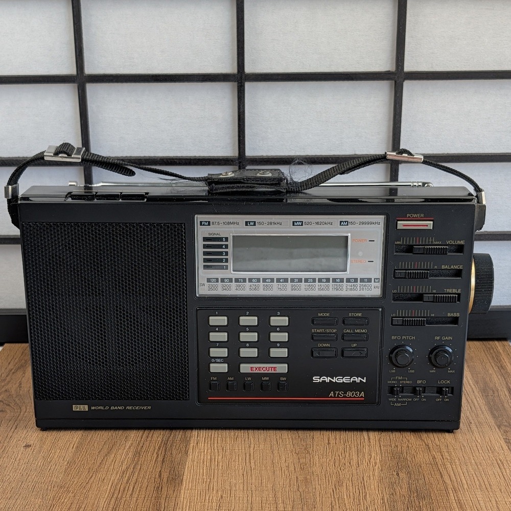Sangean ATS-803A PLL Synthesized World Band Receiver Portable Radio  *Tested*